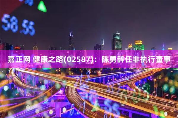 嘉正网 健康之路(02587)：陈勇辞任非执行董事